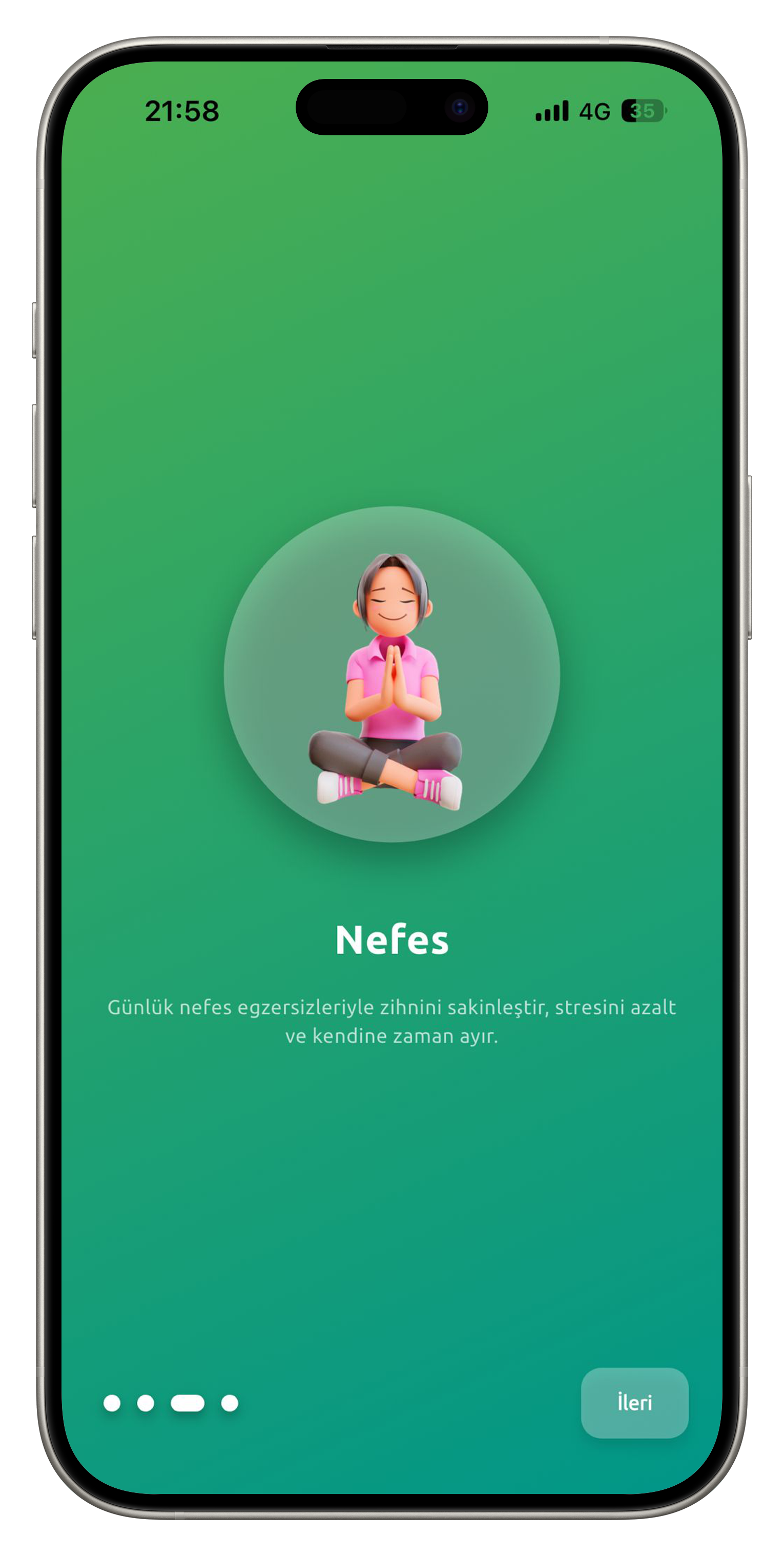 Meditastro uygulama ekranı 3